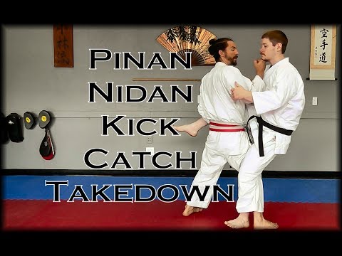 Waza Wednesday 5/31/17 - Pinan Nidan Kick-Catch Takedown