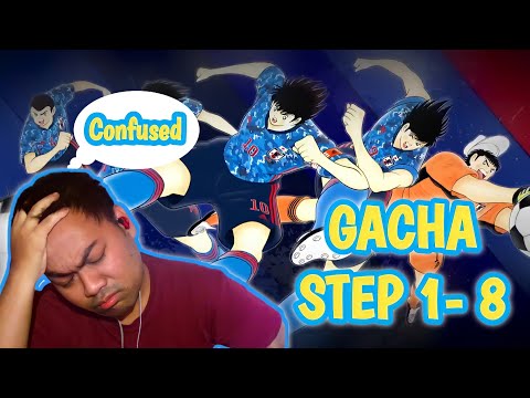 GACHA RISING SUN JAPAN PART 1 STEP 1-8 - CAPTAIN TSUBASA DREAM TEAM