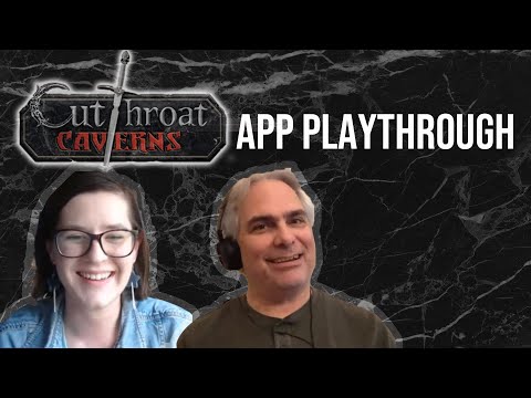 How to Play Cutthroat Caverns App Playthrough with Smirk and Dagger #howtoplay