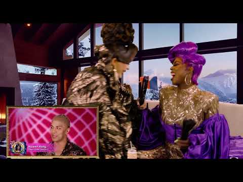 Icesis Couture and Ra’Jah O’Hara laughing at Eva Le Queen’s global all stars talent show performance