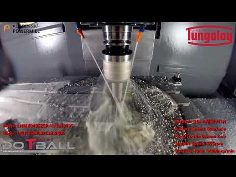 DoTwistBall from Tungaloy 60min+ toollife per edge roughing Ti64