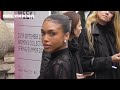 Lori Harvey See Through Style Milan Fashion Week 27 September 2025 Show Ferragamo