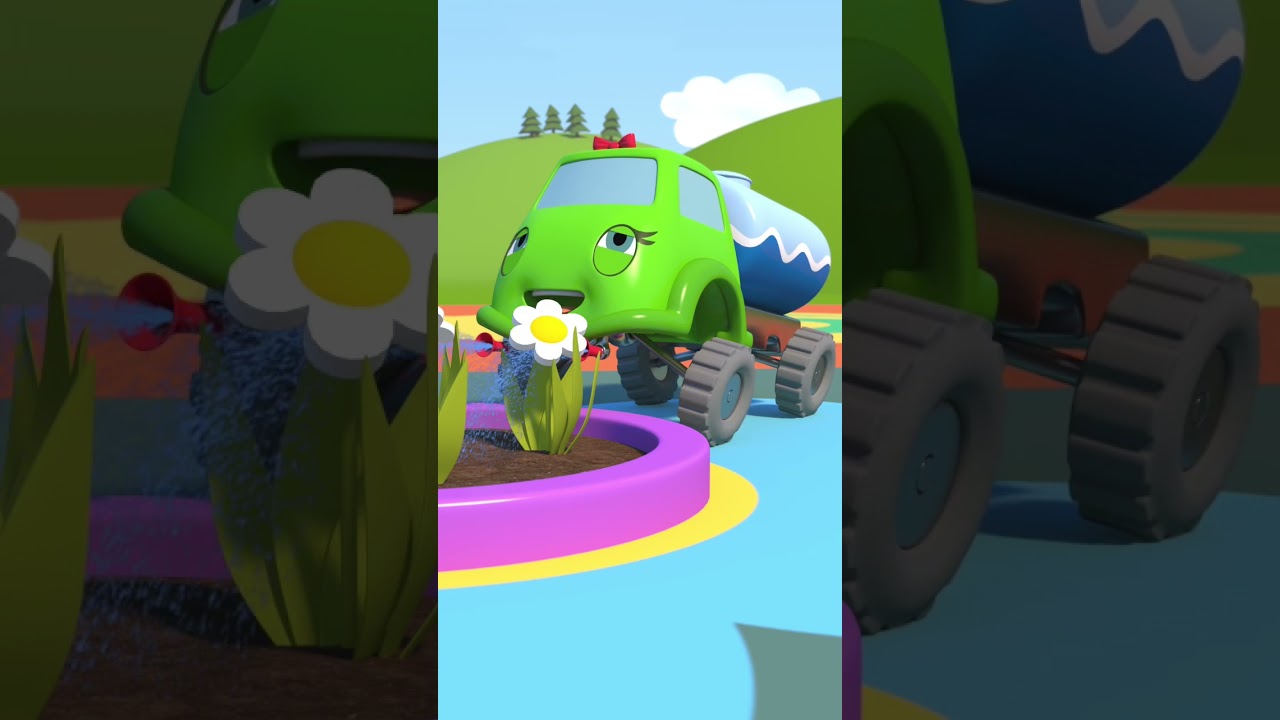 Blue tractor cartoons #shorts for kids