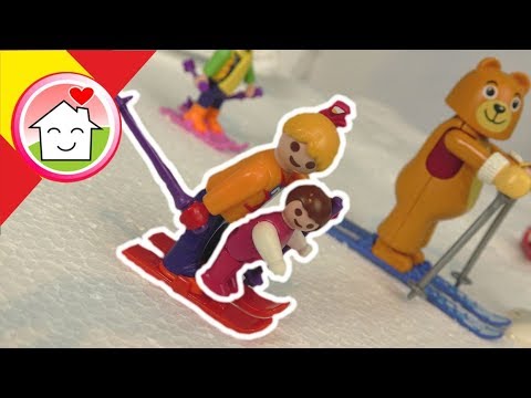 Playmobil en español Lena en la escuela de esquí - La familia Hauser cine infantil