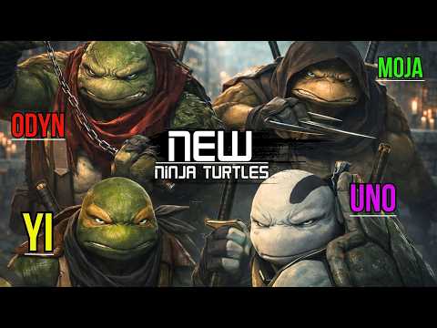 New lineup of the Teenage Mutant Ninja Turtles: Moja, Odyn, Uno, Yi. The Complete Story. TMNT.
