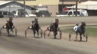 preview picture of video 'Meadville, PA June 27-28, 2009 Harness Racing'