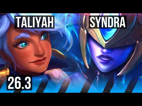 TALIYAH vs SYNDRA (MID) | Perfect KDA: 14/0/12 | EUW Master | 26.3
