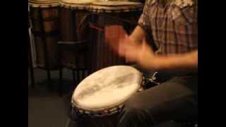 Djembe dexterity/solo exercises with Simon Fraser 5/10/13