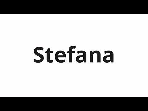 How to pronounce Stefana | Стефана (Stefan in Russian)