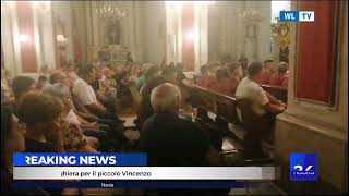 Palazzolo, veglia di preghiera per il piccolo Vincenzo