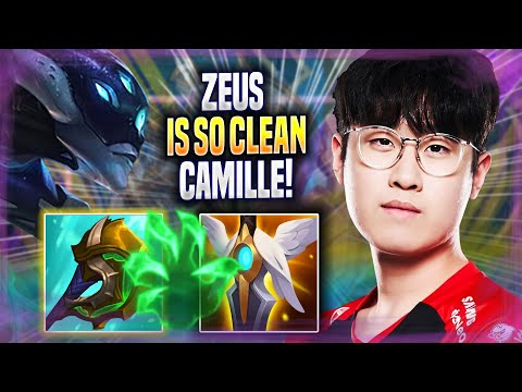 ZEUS IS SO CLEAN WITH CAMILLE! - T1 Zeus Plays Camille TOP vs Gangplank! | Season 2022