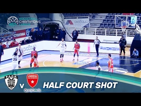 Woooow! Amazing Half Court Shot by PAOK's Bryant!