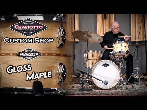 Craviotto 18/11/13/5x14" VIDEO Solid Maple 2024 - Gloss Maple w/ Mahogany Inlay image 22