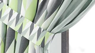 Комплект штор «Лерендес (зеленый)» — видео о товаре