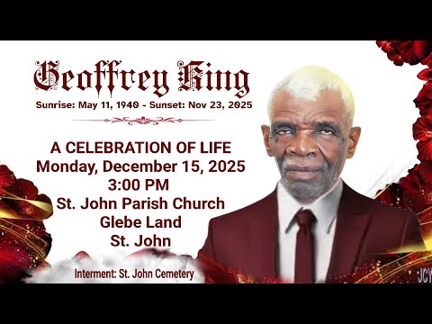 Celebrating the Life of Geoffrey King