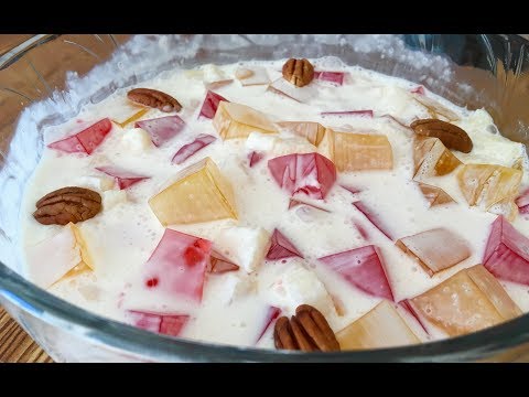 Ensalada de gelatina navideña
