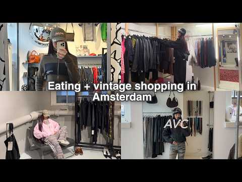 Vintage Shopping in Amsterdam vlog!
