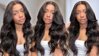 PRE LAYERED CUT BODY WAVE WIG 😍 | 7x5 Glueless Pre Everything Wig Install | Ft. BGMGIRL Hair