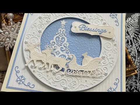 Jamie Rodgers Luxurious Christmas Die Collection  ~ A Frosty Christmas ~ Card Making Tutorial