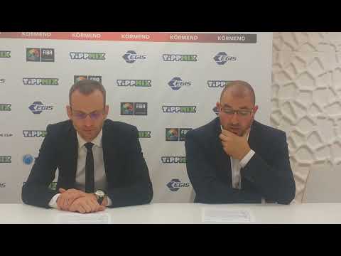 Sajtótájékoztató az Egis Körmend - Basic-Fit Brussels mérkőzés után