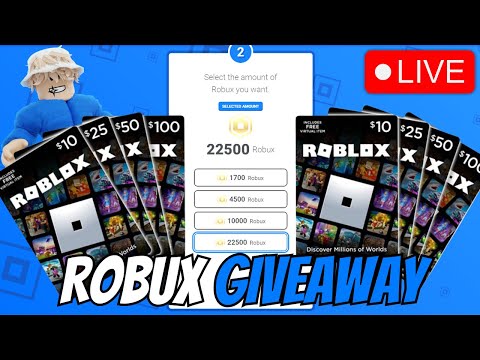 🔴 FREE 22,500 ROBUX GIVEAWAY LIVE! (FREE ROBUX)