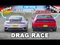 Dodge Challenger Demon V Porsche 911 Turbo S DRAG RACE