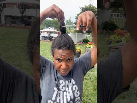 The big chop! Trust the process, be bold and fearless! #fearless #bigchop  #hairstyle  #shorts #life