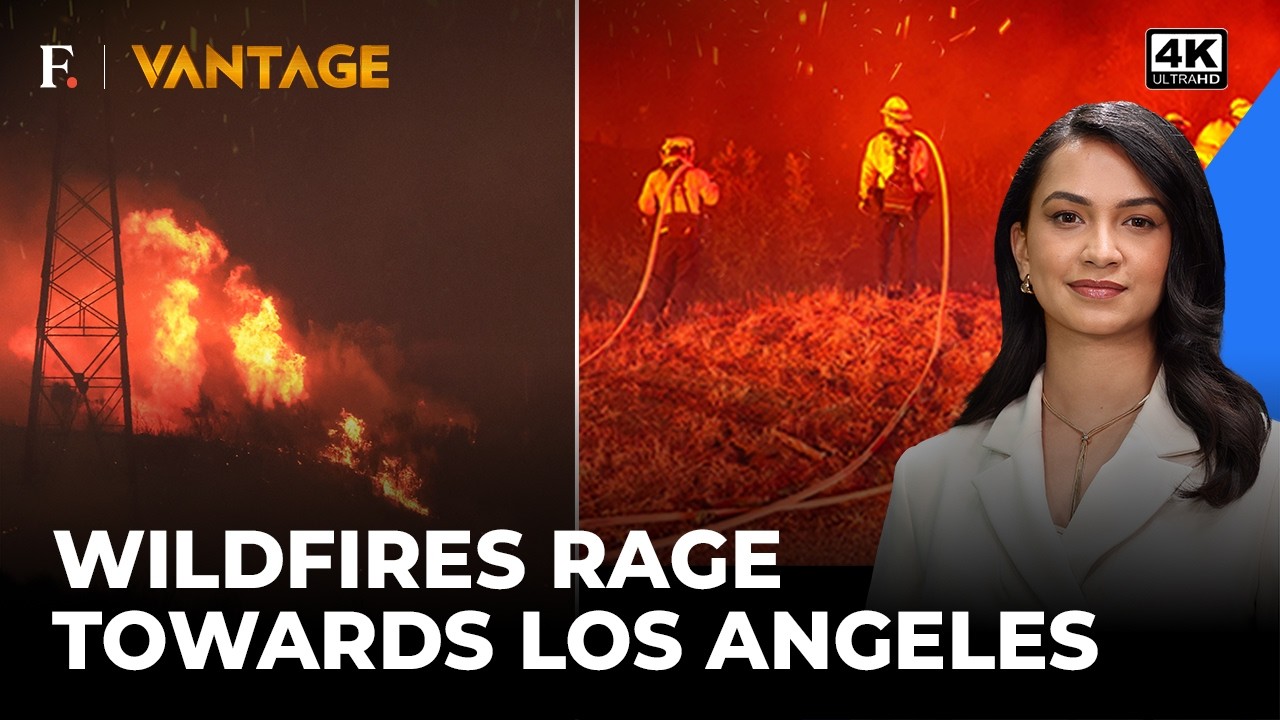 US: Firefighting Helicopters Drop 'Water Bombs' on Wildfires in California | Vantage on Firstpost