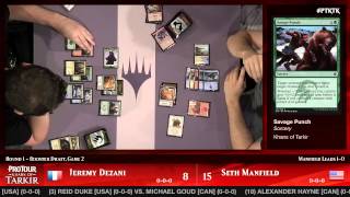 Pro Tour Khans of Tarkir Round 1 (Draft): Jeremy Dezani vs. Seth Manfield