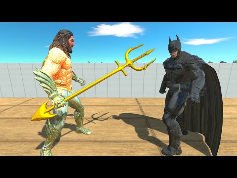 AQUAMAN vs BATMAN Death Run - Animal Revolt Battle Simulator