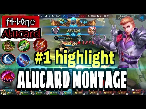 Alucard First Week Montage #1 |Alucard Savage And Maniac Moments-Mobile Legends
