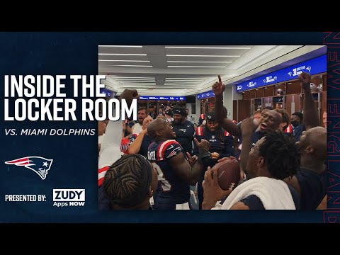 Patriots Celebrate Win Over Dolphins | Inside the Locker Room