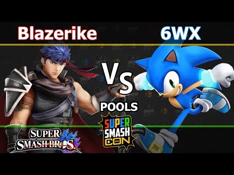 Blaserike (Ike) vs. 6WX (Sonic) - Wii U Singles Pools - SSC17