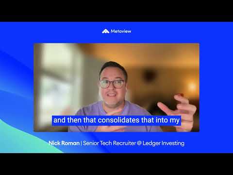 Ledger Investing - Customer Success Story (﻿Nick Roman - Senior Tech Recruiter)