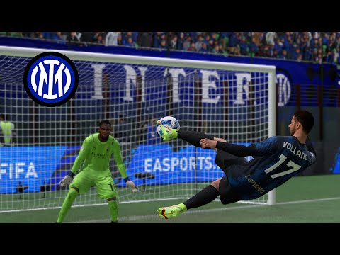 GOAL Kevin Volland | FIFA 22 Career Mode | My Favorite Goals | Inter Milan - AC Milan