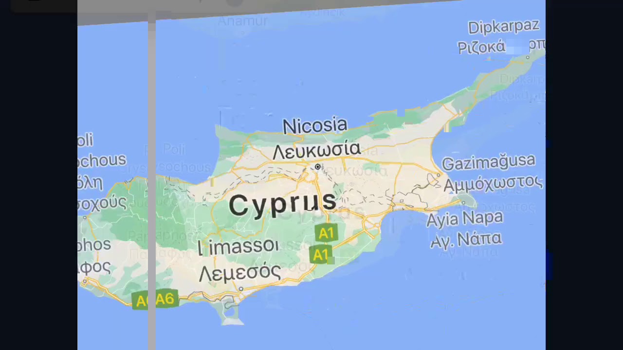 My map of the island of Cyprus