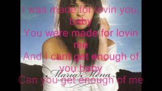 I was made for loving you Maria Mena with Lyrics