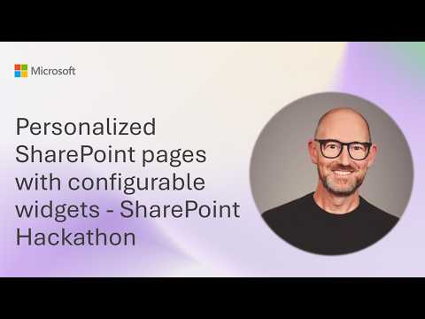 SharePoint: Personalized Pages & Widgets SharePoint: Personalized Pages & Widgets