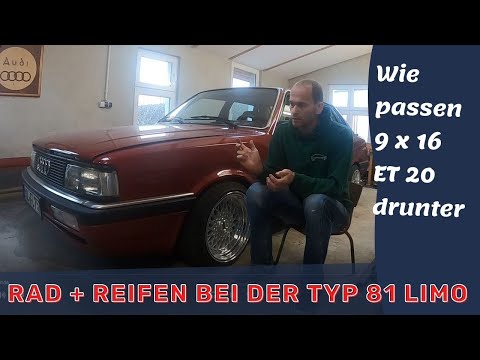 Audi Type 81 | Wheel + tire in 9x16 ET20 | How do they fit?