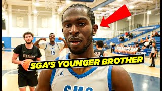 Shai Gilgeous-Alexander's Lil Bro Is A HOOPER!