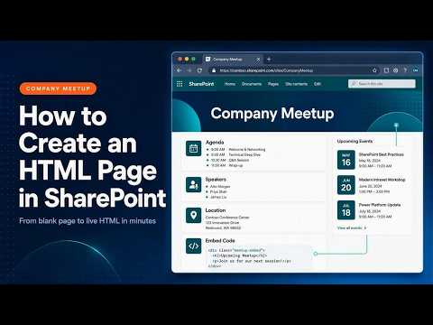 SharePoint: Add a Stunning HTML Page SharePoint: Add a Stunning HTML Page