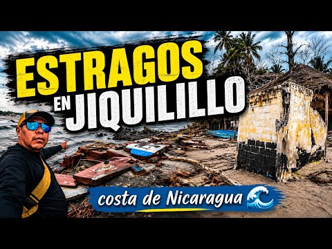 Así DESTRUYÓ el Mar de Fondo las COSTAS de JiquilillO | NICARAGUA 