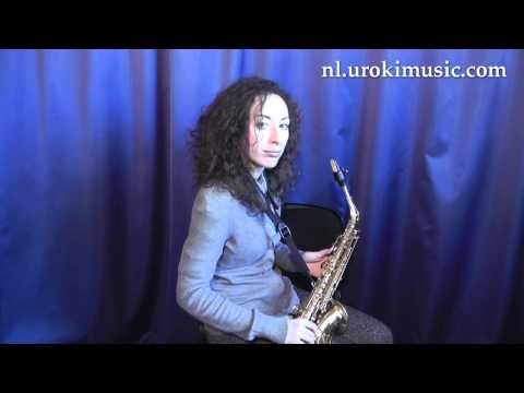 Saxofoon Leren Spelen C#1 S#1 L#4 Saxofoonles Studie Klasse Muzieknoten Bladmuziek  Melodie Cursus S