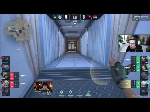 Pati 4 insane kills to clutch a round for x10 Crit, Shroud's reaction