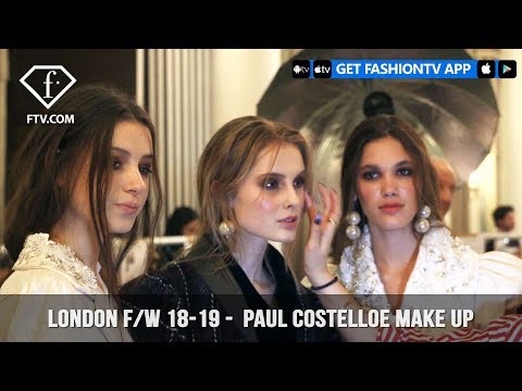 London Fashion Week Fall/Winter 18-19 - Paul Costelloe Make Up | FashionTV | FTV