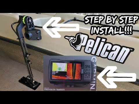 GARMIN Striker Plus 7SV / SCOTTY Transducer Arm - Step By Step Install In PELICAN BASS RAIDER 10e