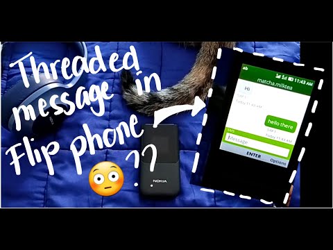 Threaded view message like in smartphone seen on Nokia 2720 Flip