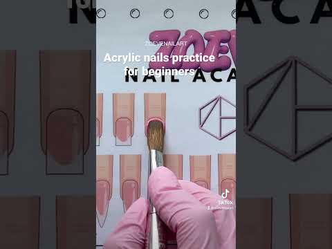 Acrylic nail tutorial for beginners easy how to #nail #nails #beginnernailtech #acrylicnails