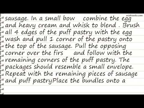 Recipe Pigs in a Blanket with Emerils Chicken and Apple Sausage