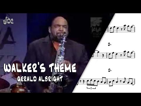 Walker's Theme - Gerald Albright - Sax Alto Transcription.